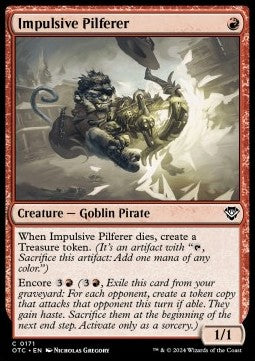 Impulsive Pilferer - Commander: Outlaws of Thunder Junction (Common) [OTC-171]