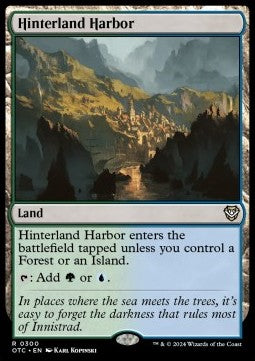 Hinterland Harbor - Commander: Outlaws of Thunder Junction (Rare) [OTC-300]