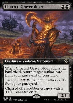 Charred Graverobber - Commander: Outlaws of Thunder Junction: Extras (Rare) [XOTC-55]