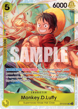 Monkey.D.Luffy (ST13-015) (V.1) - Ultra Deck: The Three Brothers (Super Rare) [ST-13-015]