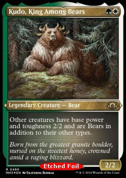 Kudo, King Among Bears (V.3) - Modern Horizons 3: Extras (Rare) [XMH3-490]