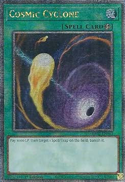 Cosmic Cyclone (V.5 - Quarter Century Secret Rare) - 25th Anniversary Rarity Collection II (Quarter Century Secret Rare) [RA02-061]