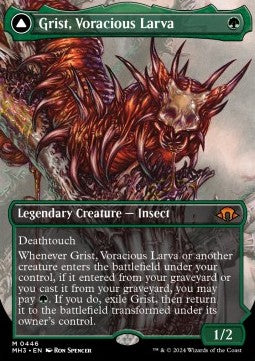 Grist, Voracious Larva // Grist, the Plague Swarm (V.1) - Modern Horizons 3: Extras (Mythic) [XMH3-446]