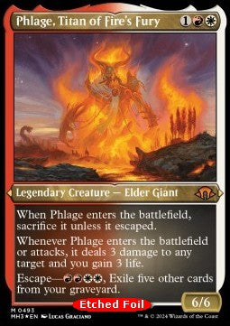 Phlage, Titan of Fire's Fury (V.2) - Modern Horizons 3: Extras (Mythic) [XMH3-493]