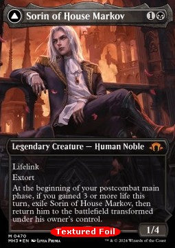 Sorin of House Markov // Sorin, Ravenous Neonate (V.2) - Modern Horizons 3: Extras (Mythic) [XMH3-470]
