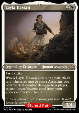 Layla Hassan (V.2) - Universes Beyond: Assassin's Creed: Extras (Rare) [XACR-177]