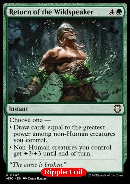 Return of the Wildspeaker - Commander: Modern Horizons 3: Extras (Rare) [XM3C-242]