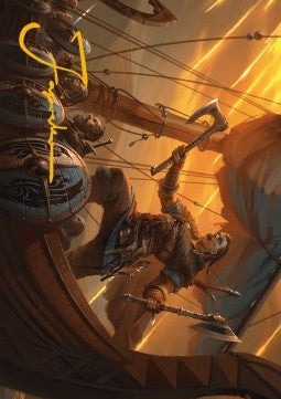 Art Series: Eivor, Battle-Ready (V.2) - Universes Beyond: Assassin's Creed: Extras (Tip Card) [XACR-A18]