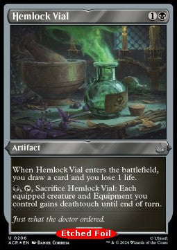 Hemlock Vial - Universes Beyond: Assassin's Creed: Extras (Uncommon) [XACR-206]