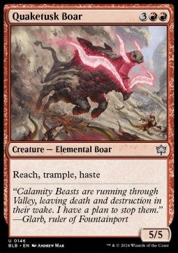 Quaketusk Boar - Bloomburrow (Uncommon) [BLB-146]