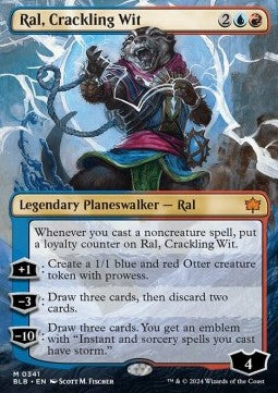 Ral, Crackling Wit (V.1) - Bloomburrow: Extras (Mythic) [XBLB-341]