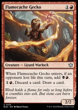 Flamecache Gecko - Bloomburrow (Uncommon) [BLB-135]