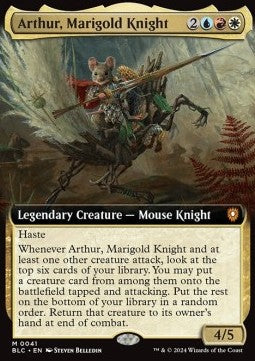 Arthur, Marigold Knight - Commander: Bloomburrow: Extras (Mythic) [XBLC-41]