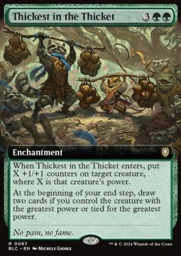 Thickest in the Thicket - Commander: Bloomburrow: Extras (Rare) [XBLC-67]