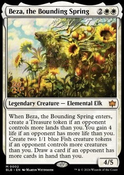 Beza, the Bounding Spring (V.1) - Bloomburrow: Promos (Mythic) [PBLB-2]