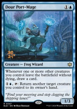 Dour Port-Mage (V.1) - Bloomburrow: Promos (Rare) [PBLB-47]