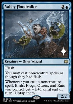 Valley Floodcaller (V.2) - Bloomburrow: Promos (Rare) [PBLB-79]