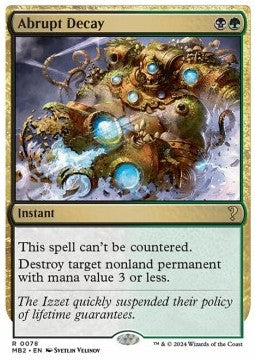 Abrupt Decay - Mystery Booster 2 (Rare) [MB2-78]