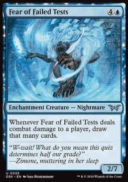 Fear of Failed Tests - Duskmourn: House of Horror (Uncommon) [DSK-55]