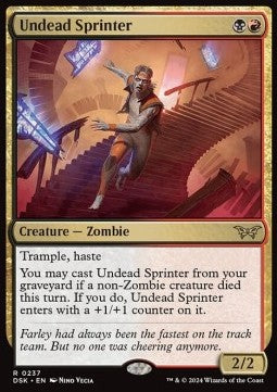 Undead Sprinter - Duskmourn: House of Horror (Rare) [DSK-237]