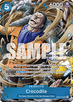 Crocodile (ST03-003) - Special Tournament Promos (Super Rare) [STP-ST03-003]