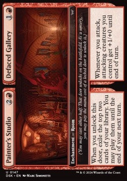 Painter's Studio // Defaced Gallery - Duskmourn: House of Horror (Uncommon) [DSK-147]