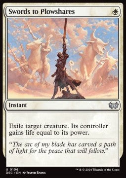 Swords to Plowshares - Commander: Duskmourn: House of Horror (Uncommon) [DSC-106]