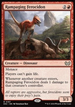 Rampaging Ferocidon - Commander: Duskmourn: House of Horror (Rare) [DSC-167]