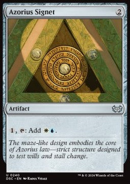 Azorius Signet - Commander: Duskmourn: House of Horror (Uncommon) [DSC-240]
