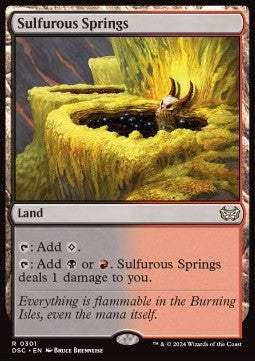 Sulfurous Springs - Commander: Duskmourn: House of Horror (Rare) [DSC-301]