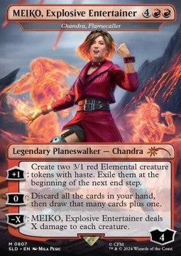 Chandra, Flamecaller - Secret Lair Drop Series: Camp Totally Safe Superdrop (Mythic) [SLDCTSS-807]