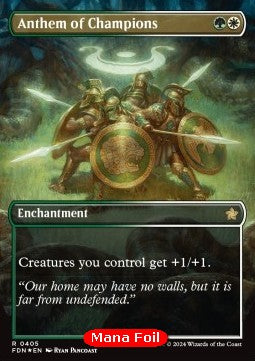 Anthem of Champions (V.2) - Magic: The Gathering Foundations: Extras (Rare) [XFDN-405]