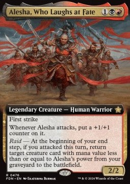 Alesha, Who Laughs at Fate (V.3) - Magic: The Gathering Foundations: Extras (Rare) [XFDN-476]
