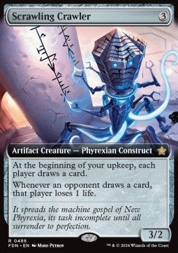Scrawling Crawler (V.3) - Magic: The Gathering Foundations: Extras (Rare) [XFDN-486]