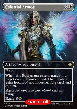 Celestial Armor (V.2) - Magic: The Gathering Foundations: Extras (Rare) [XFDN-364]