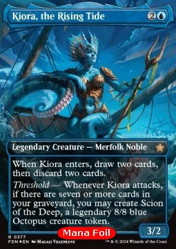 Kiora, the Rising Tide (V.2) - Magic: The Gathering Foundations: Extras (Rare) [XFDN-377]