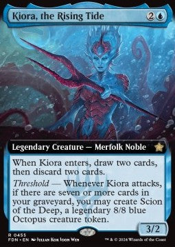 Kiora, the Rising Tide (V.3) - Magic: The Gathering Foundations: Extras (Rare) [XFDN-455]
