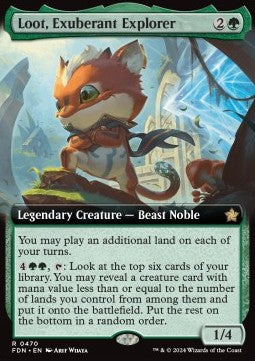 Loot, Exuberant Explorer (V.3) - Magic: The Gathering Foundations: Extras (Rare) [XFDN-470]