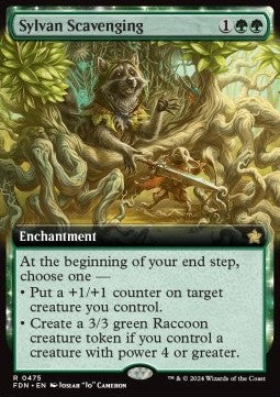 Sylvan Scavenging (V.3) - Magic: The Gathering Foundations: Extras (Rare) [XFDN-475]