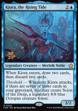 Kiora, the Rising Tide - Magic: The Gathering Foundations: Promos (Rare) [PFDN-45]