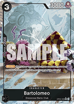 Bartolomeo (OP04-089) (V.3) - The Best (Rare) [PRB01-OP04-089]