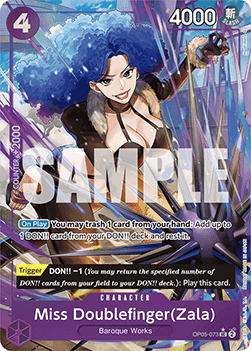Miss Doublefinger(Zala) (OP05-073) (V.3) - The Best (Uncommon) [PRB01-OP05-073]