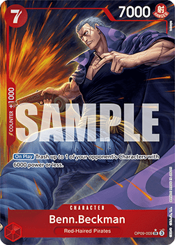Benn.Beckman (OP09-009) (V.2) - Emperors in the New World (Alternate Art) [OP09-009]