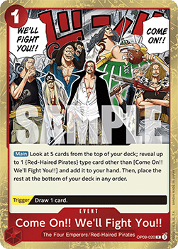 Come On!! We'll Fight You!! (OP09-020)