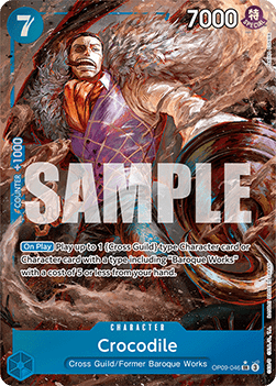 Crocodile (OP09-046) (V.2) - Emperors in the New World (Alternate Art) [OP09-046]