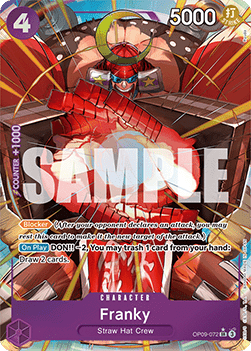 Franky (OP09-072) (V.2) - Emperors in the New World (Alternate Art) [OP09-072]