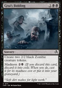 Gisa's Bidding - Innistrad Remastered (Common) [INR-111]
