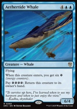 Aethertide Whale - Commander: Aetherdrift (Rare) [DRC-69]