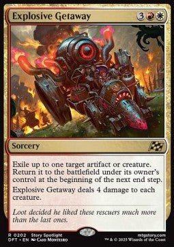 Explosive Getaway - Aetherdrift (Rare) [DFT-202]