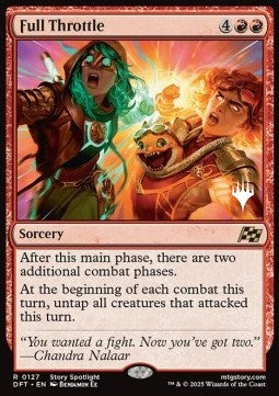 Full Throttle (V.2) - Aetherdrift: Promos (Rare) [PDFT-127]